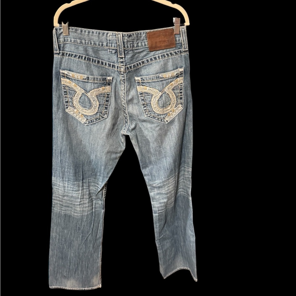 Big Star Pioneer for Buckle Distressed Jeans 33L EUC COOL JEANS!!! - Picture 2 of 10